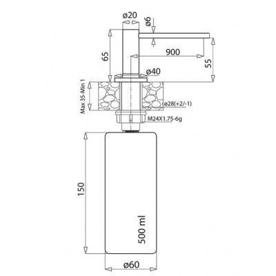 Дозатор миючого засобу Aquasanita DS DS - 111 фото