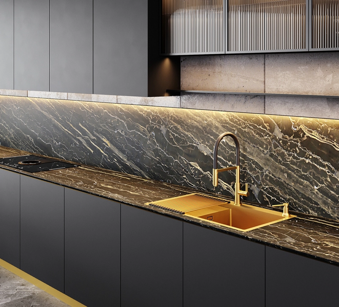 Змішувач для кухні HELIKA Colos 7003 Gold | G Colos 7003 Gold | G фото