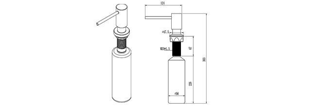 Дозатор миючого засобу HELIKA DR - 001 DR - 001 фото